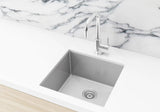 Meir Lavello Kitchen Sink - Single Bowl 450 x 450 - PVD Brushed Nickel