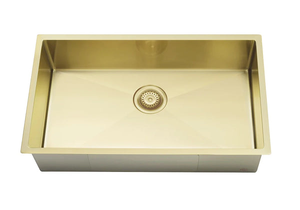Meir Lavello Kitchen Sink - Single Bowl 760 x 440 - Tiger Bronze