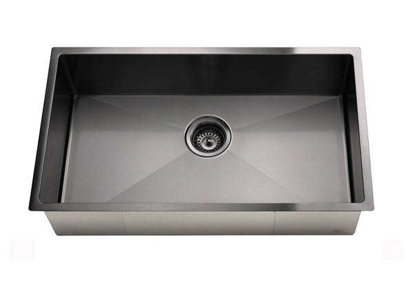 Meir Lavello Kitchen Sink - Single Bowl 760 x 440 - PVD Brushed Gunmetal
