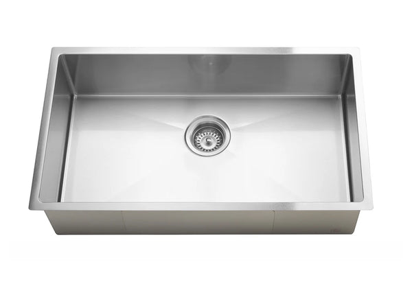 Meir Lavello Kitchen Sink - Single Bowl 760 x 440 - PVD Brushed Nickel