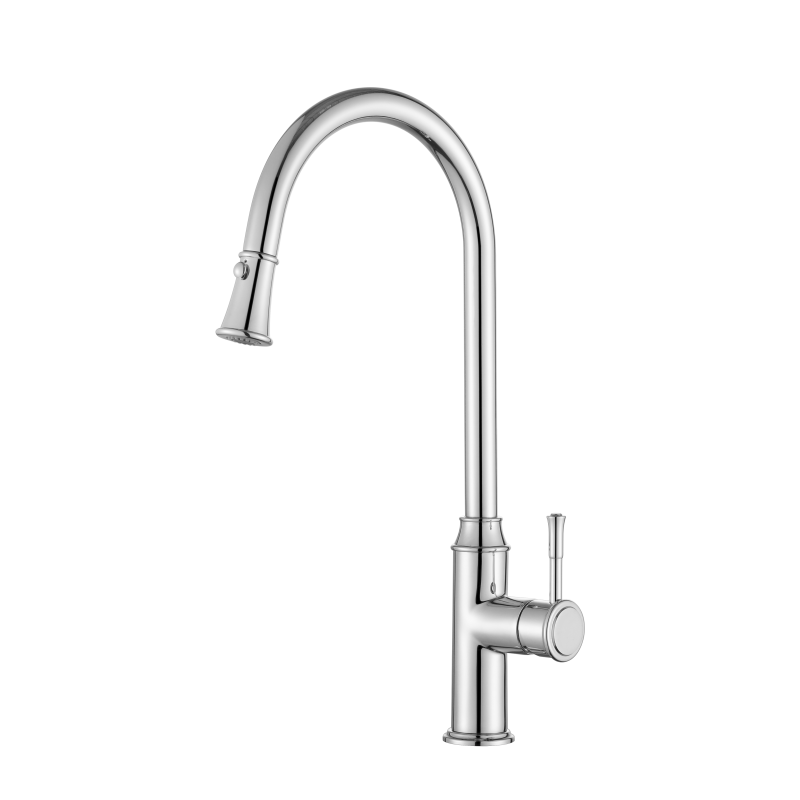 Modern National Montpellier Pull-Out Kitchen Mixer Chrome