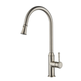 Modern National Montpellier Pull-Out Kitchen Mixer Brushed Nickel