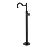 Modern National Montpellier Freestanding Bath Mixer Matte Black