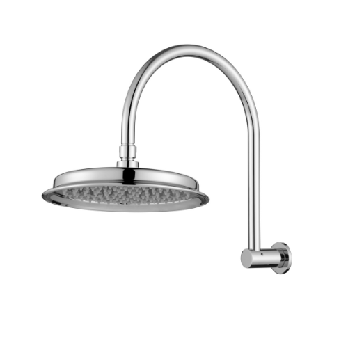 Modern National Montpellier Shower Arm With Shower Head Chrome