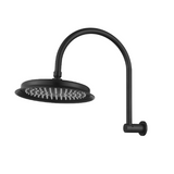 Modern National Montpellier Shower Arm With Shower Head Matte Black