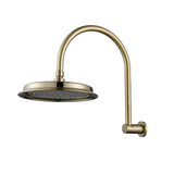Modern National Montpellier Shower Arm With Shower Head Brushed Bronze