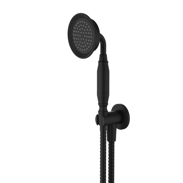 Modern National Montpellier Hand Shower on Bracket Matte Black
