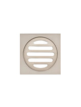 Meir Square Floor Grate Shower Drain 80mm Outlet - Champagne