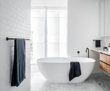 Meir Round Guest Towel Rail - Shadow Gunmetal