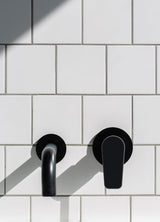 Meir Round Wall Mixer Paddle Handle Trim Kit - Matte Black