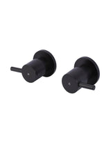 Meir Round Quarter Turn Wall Top Assemblies - Matte Black