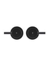 Meir Round Quarter Turn Wall Top Assemblies - Matte Black