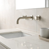 Meir Round Quarter Turn Wall Top Assemblies - PVD Brushed Nickel