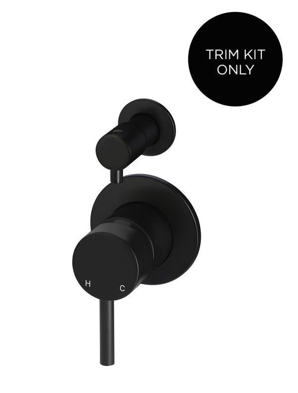 Meir Round Diverter Mixer Trim Kit - Matte Black