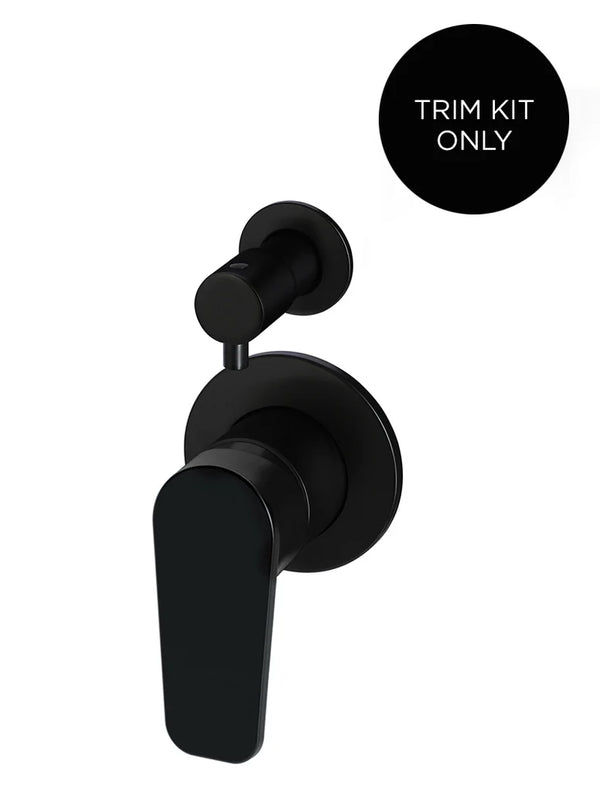 Meir Round Diverter Mixer Paddle Handle Trim Kit - Matte Black
