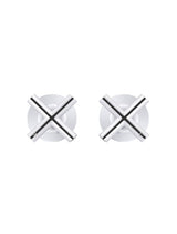 Meir Round Cross Handle Jumper Valve Wall Top Assemblies - Polished Chrome