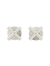 Meir Round Cross Handle Jumper Valve Wall Top Assemblies - PVD Brushed Nickel