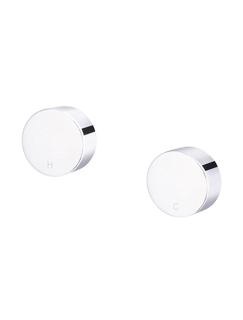 Meir Circular Wall Taps - Polished Chrome