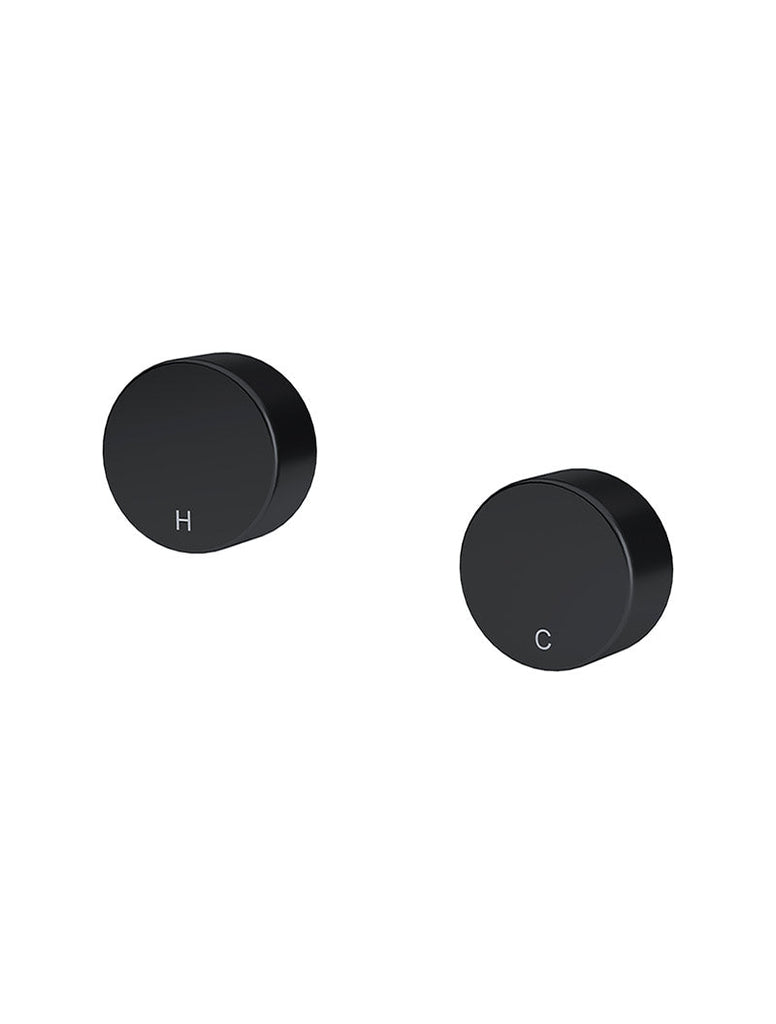 Meir Circular Wall Taps - Matte Black