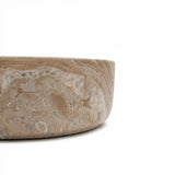 Aquaperla 400x400x130mm Above Counter Basin - Matte Stone Marble Look Finish