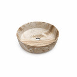 Aquaperla 400x400x130mm Above Counter Basin - Matte Stone Marble Look Finish