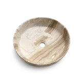 Aquaperla 400x400x130mm Above Counter Basin - Matte Stone Marble Look Finish