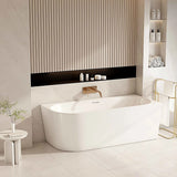 Aquaperla NOVA Series 1700*800*580mm Acrylic Bathtub - Gloss White (Left Corner)