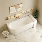 Aquaperla NOVA Series 1700*800*580mm Acrylic Bathtub - Gloss White (Left Corner)