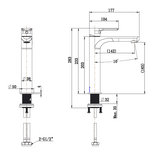 Modern National Nova Mid Rise Basin Mixer Matte Black