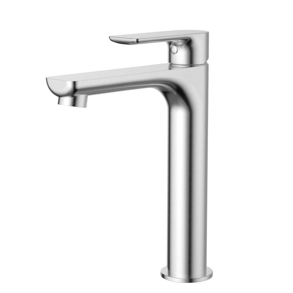 Modern National Nova Mid Rise Basin Mixer Brushed Chrome