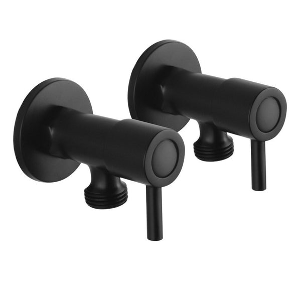 Aquaperla Washing Machine Taps One Pair - Black