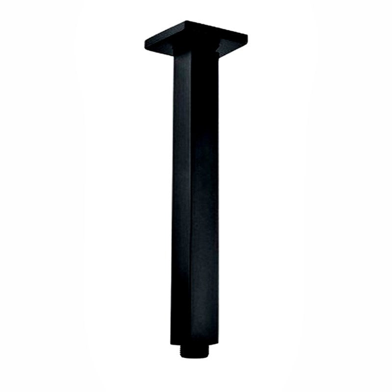 Aquaperla 200mm Ceiling Shower Arm - Black