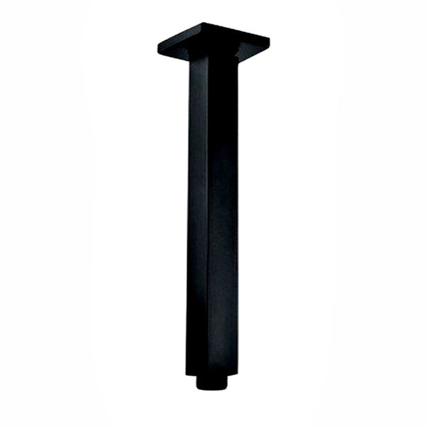 Aquaperla 200mm Ceiling Shower Arm - Black