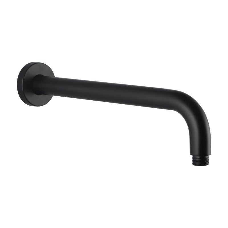 Aquaperla 400mm Wall Shower Arm - Black - OX0108.SA