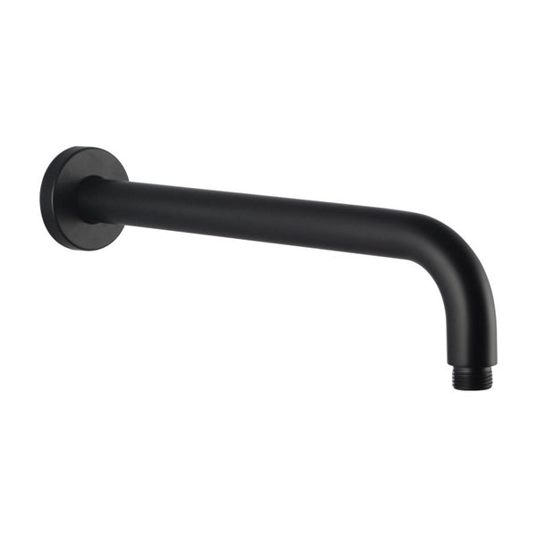 Aquaperla 400mm Wall Shower Arm - Black - OX0108.SA