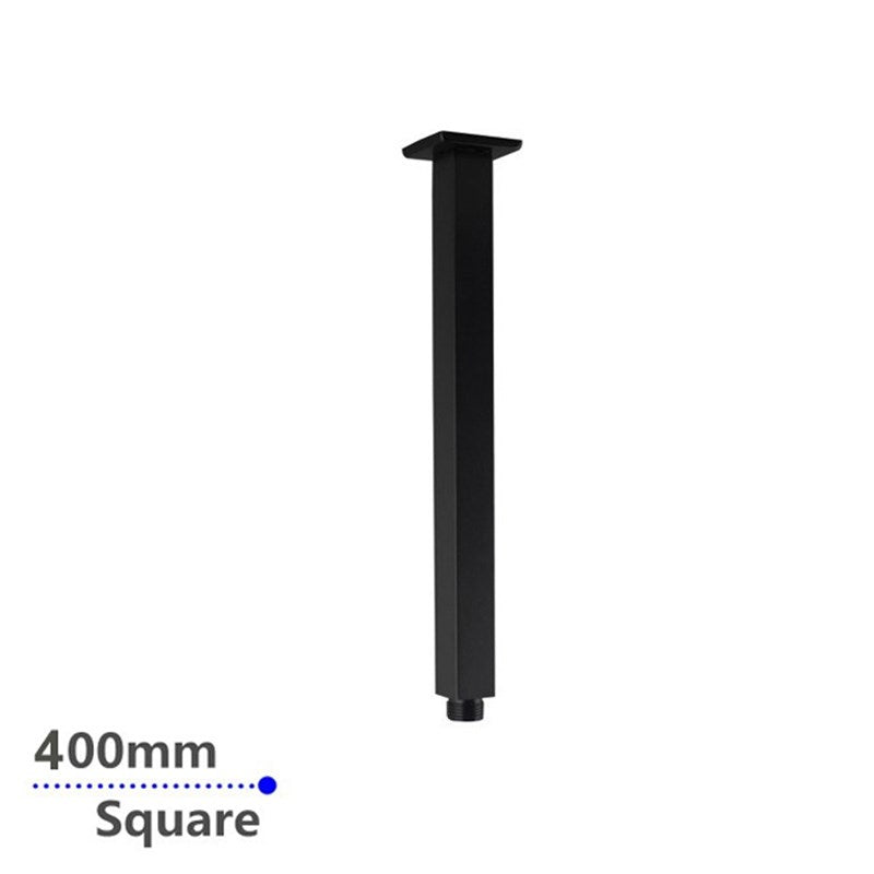 Aquaperla 400mm Ceiling Shower Arm - Black - OX0117.SA