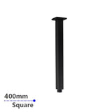 Aquaperla 400mm Ceiling Shower Arm - Black - OX0117.SA