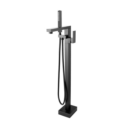 Aquaperla Freestanding Tap With Handheld Shower - Black