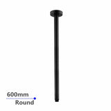Aquaperla 600mm Ceiling Shower Arm - Black - OX0121.SA
