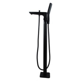 Aquaperla Freestanding Tap With Handheld Shower - Black