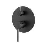 Aquaperla Lucid Pin Wall Mixer With Diverter - Black