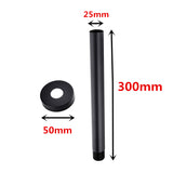 Aquaperla 300mm Ceiling Shower Arm - Black - OX0125.SA