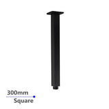Aquaperla 300mm Ceiling Shower Arm - Black - OX0126.SA