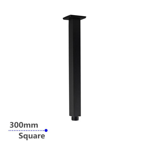 Aquaperla 300mm Ceiling Shower Arm - Black - OX0126.SA
