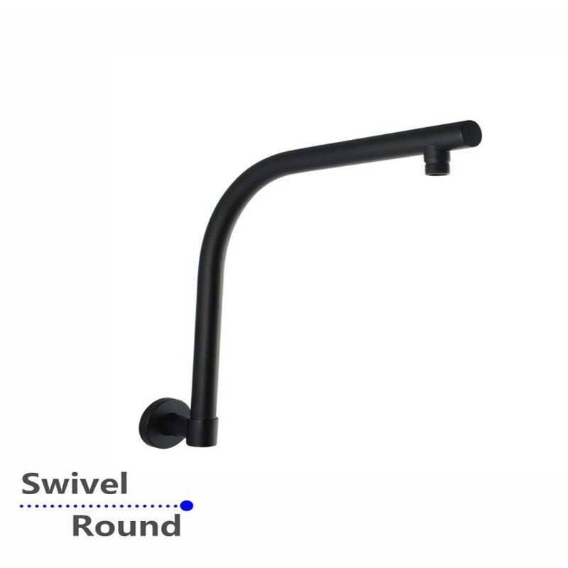 Aquaperla Wall Shower Arm - Black - OX0128.SA