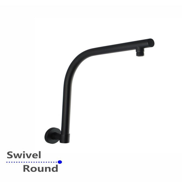 Aquaperla Wall Shower Arm - Black - OX0128.SA