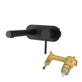 Aquaperla Lucid Pin Spout Mixer - Black