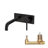 Aquaperla Lucid Pin Spout Mixer - Black