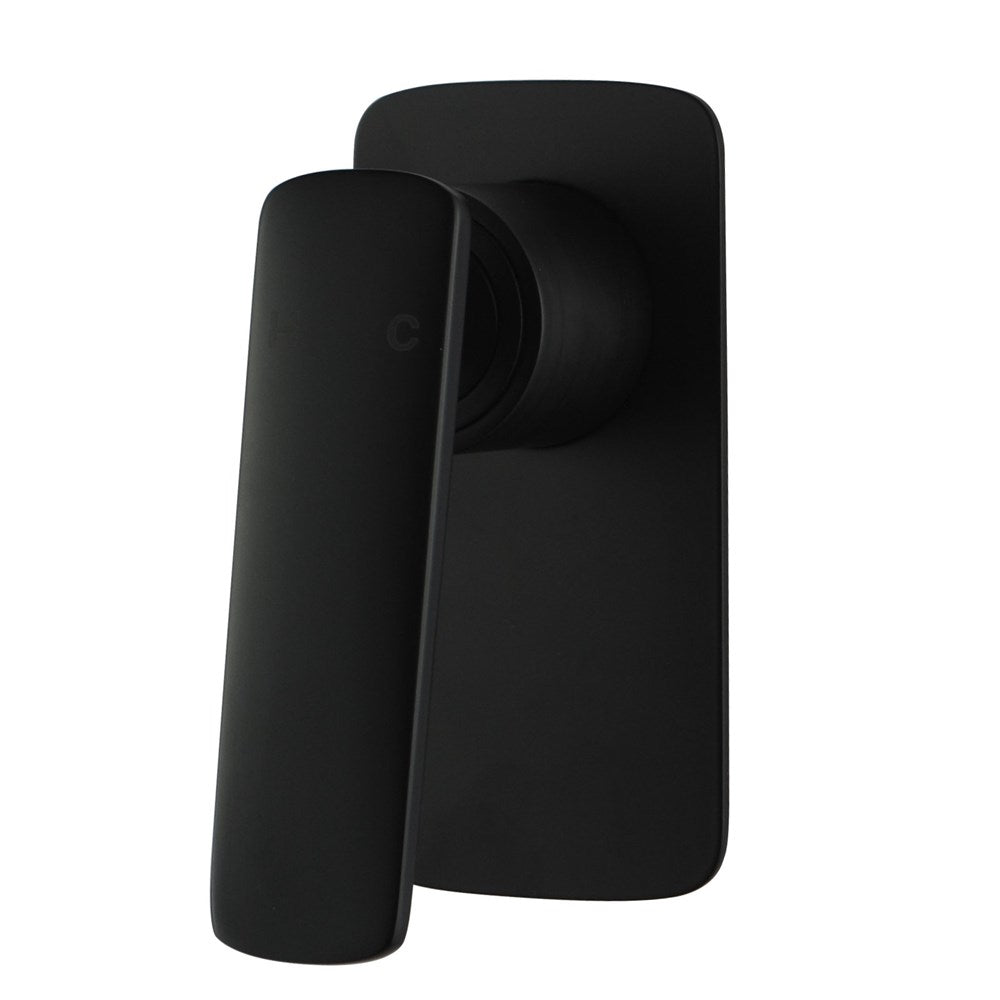 Aquaperla Square Wall Mixer - Black