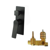 Aquaperla Rushy Wall Mixer With Diverter - Black (OX0155-2.ST)